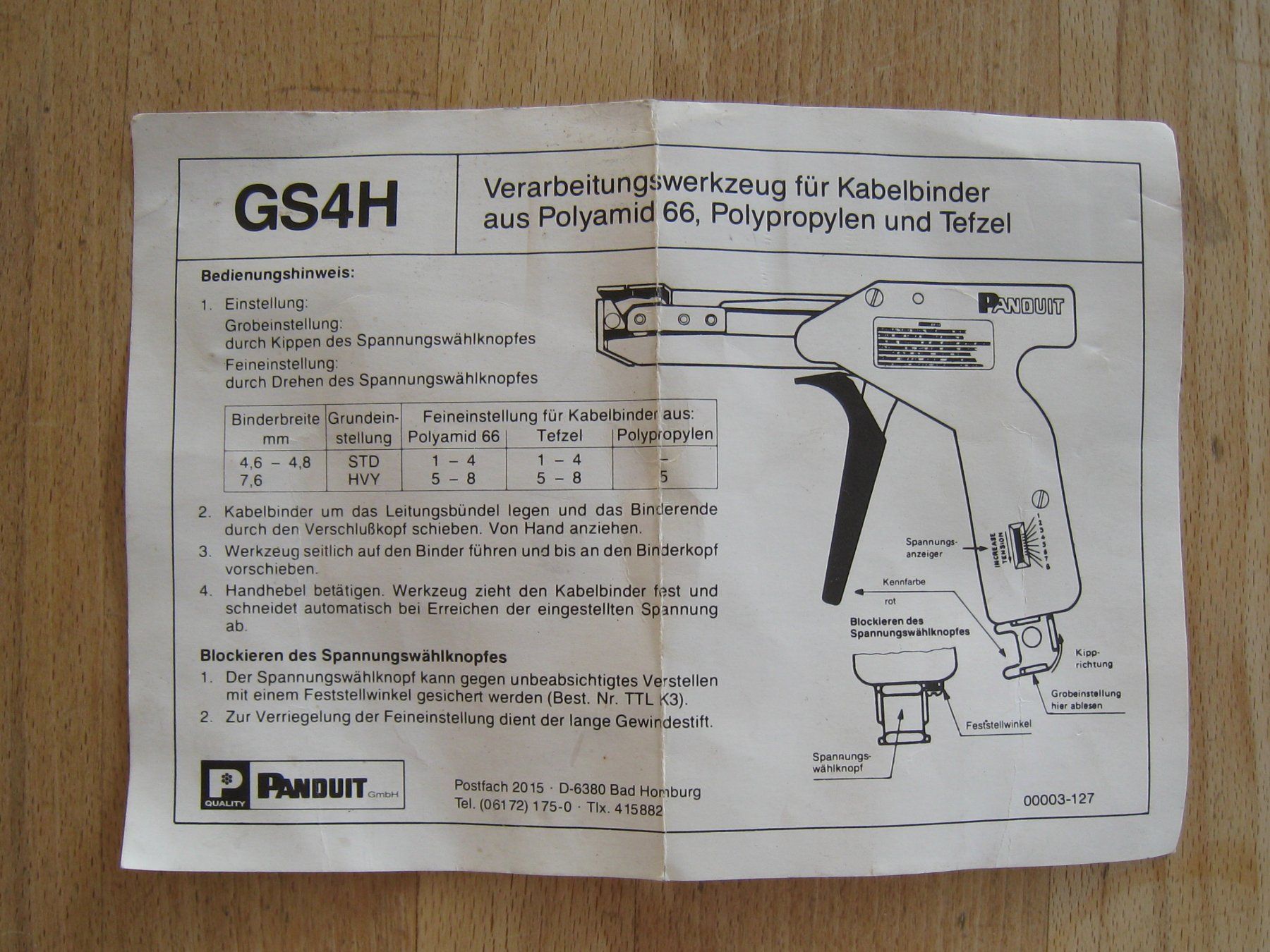 Alle Werkzeuge: Kabelbinderzange Panduit – Gebraucht aus Näfels von Derglarner 4