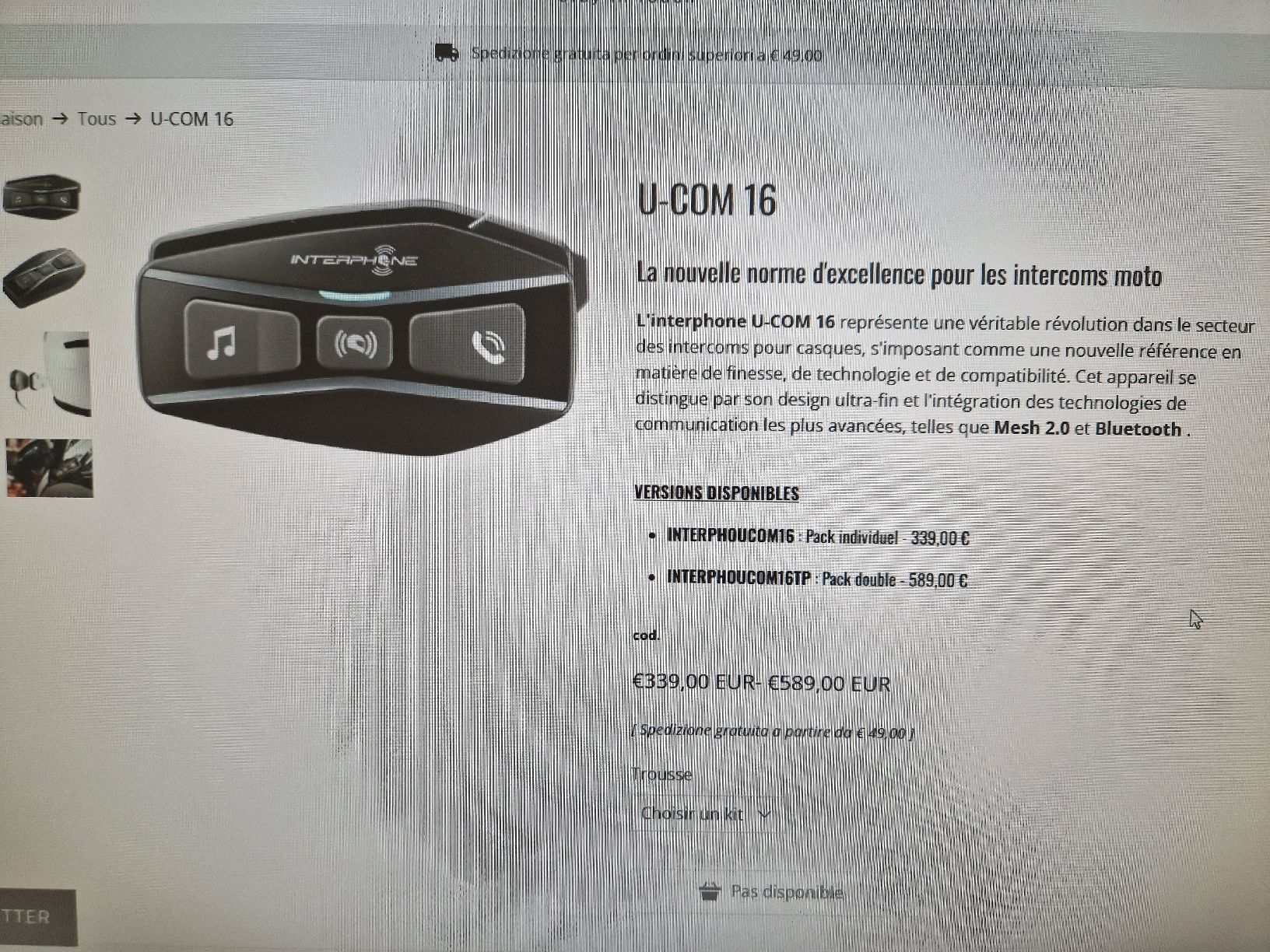 Cuffie: Interphone U-COM 16 Intercom Moto neuf – Nuovo e nell'imballaggio originale da Kottwil venduto da Bubu9 3