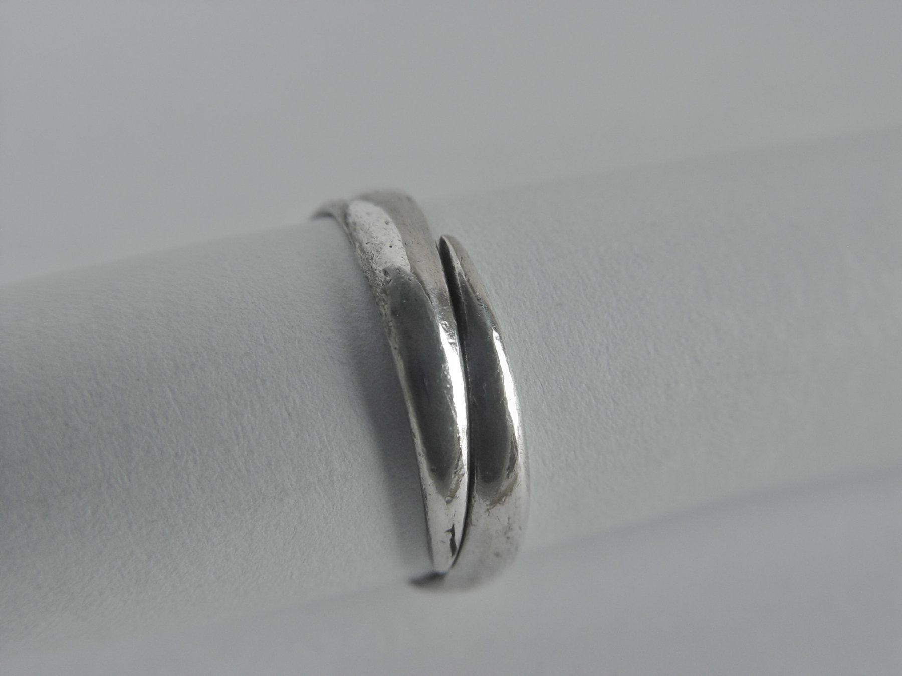 Bagues: Vintage Ring Silber mit Rubin – D'occasion à Henggart par elsternwerk 5