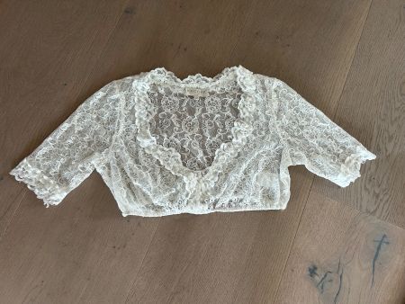 Dirndl Bluse Spitze weiss Krüger Collection Gr. 40