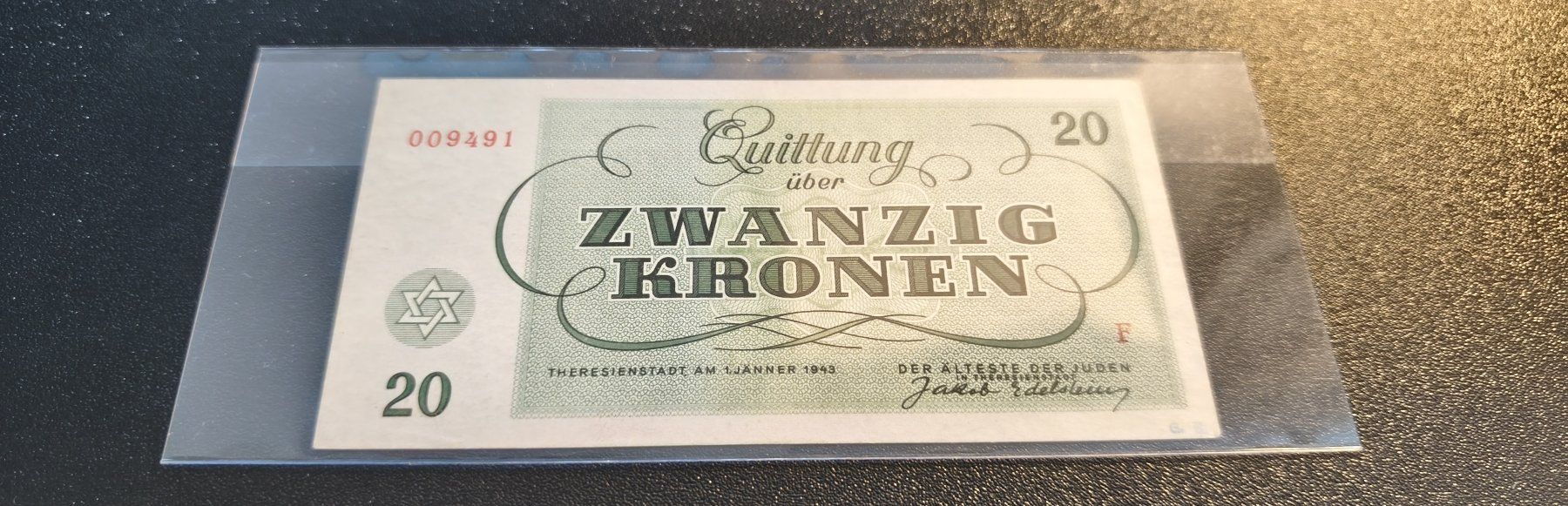 Banknoten: Banknote Theresienstadt – Gebraucht aus Mendrisio von Dee-11