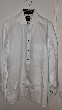 Chemise homme Olymp Luxor blanc taille 38 modern fit