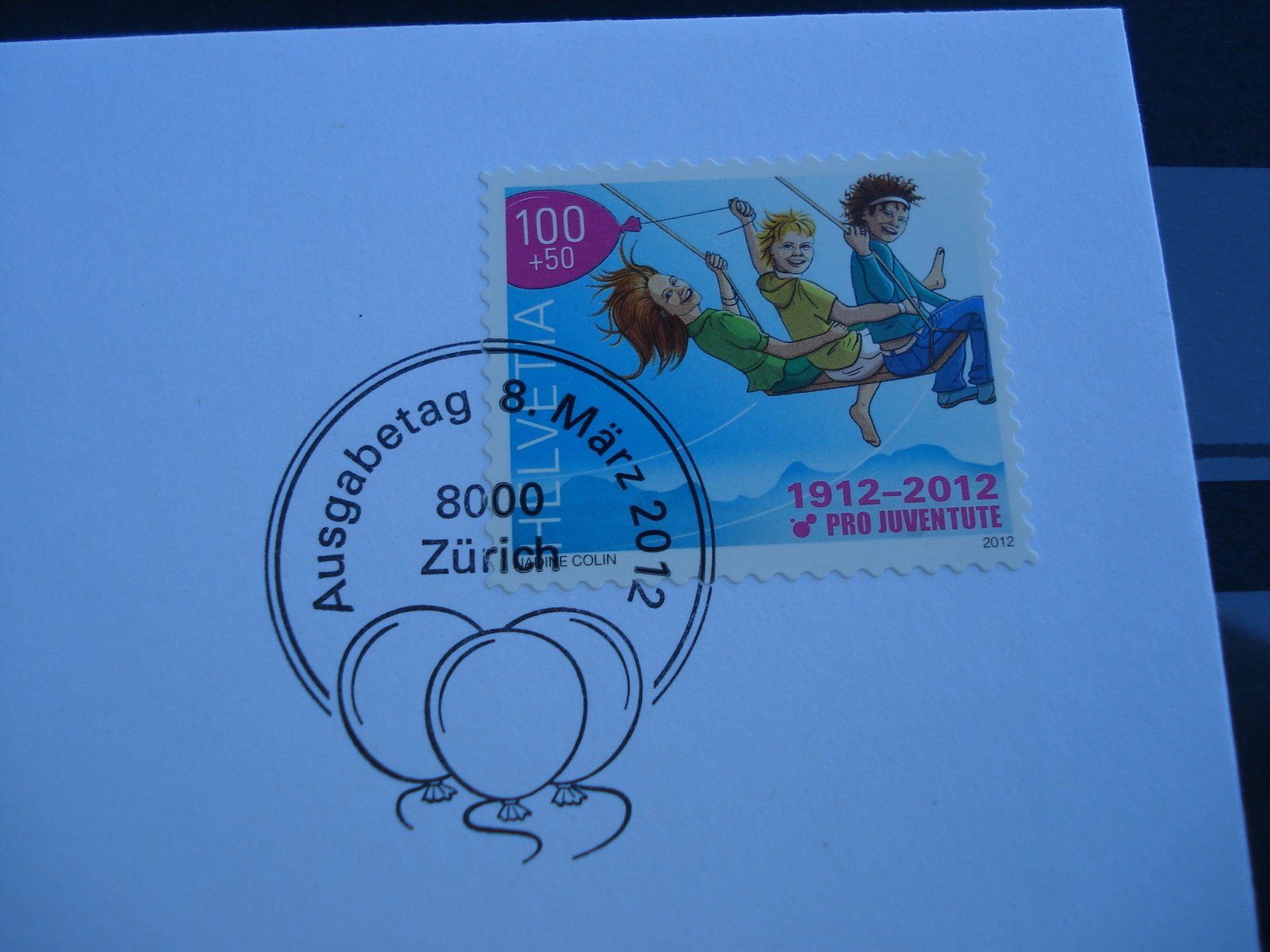 Tutti i francobolli: FDC Pro Juventute 2012, 100 Jahre Juventute – Usato da Niederwil AG venduto da morostahu 1