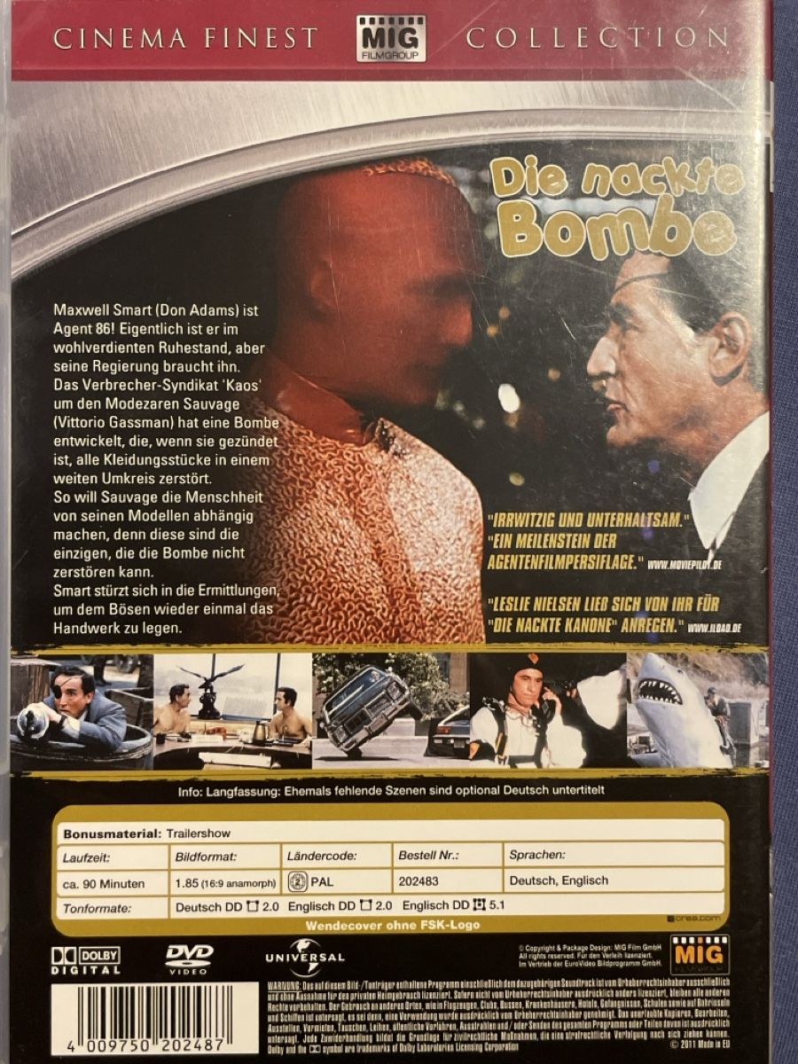 Tutti i DVDs: Die nackte Bombe (1980)  selten! – Usato da Waldenburg venduto da Mimily33 1