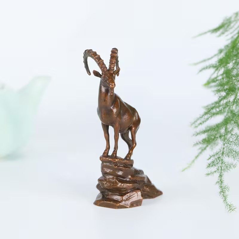 Statuette: Steinbock aus Messing mit Steinmotiv, Deko, Top! – Nuovo (secondo la descrizione) da Uerkheim venduto da Justi.y 2