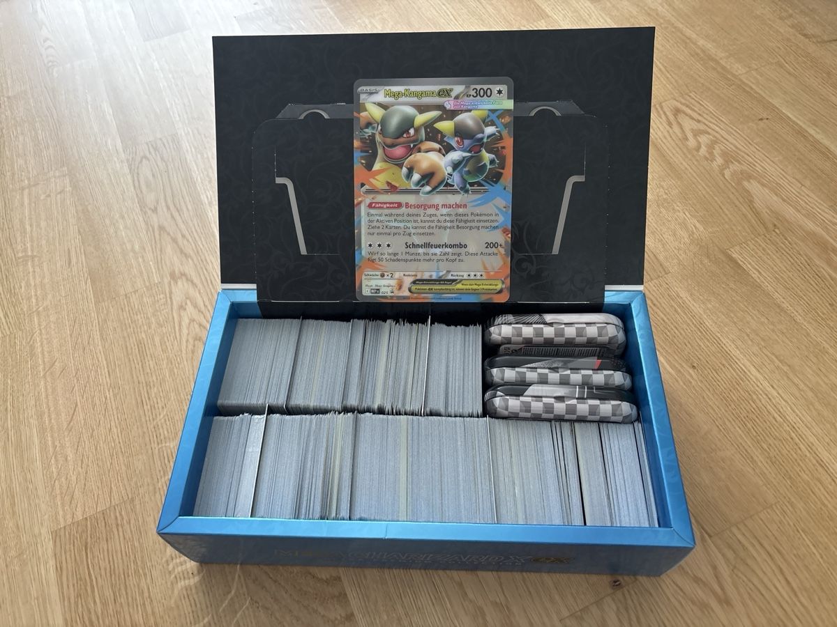 Pokémon Carte collezionabili: 2000+ Pokemon Karten mit Jumbo mega-Kangama ex – Nuovo (secondo la descrizione) da Kriens venduto da fab_2n5y