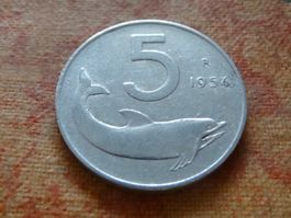 ITALIE  5  Lire  1954