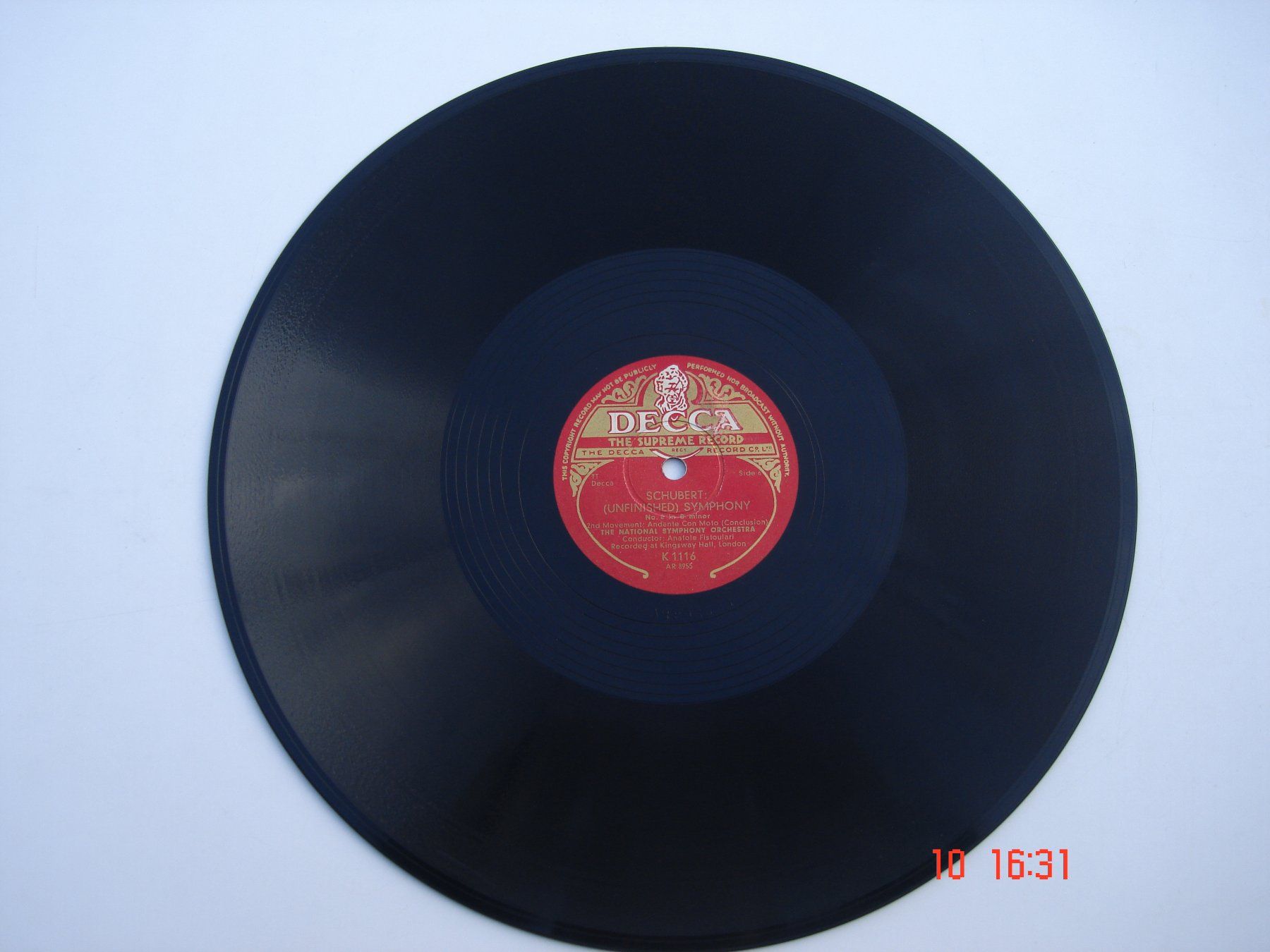 Dischi in vinile: Schellackplatten Schubert Symphony Nr.8 h-Moll Unvollendete – Usato da Aeschi SO venduto da abi1951 6