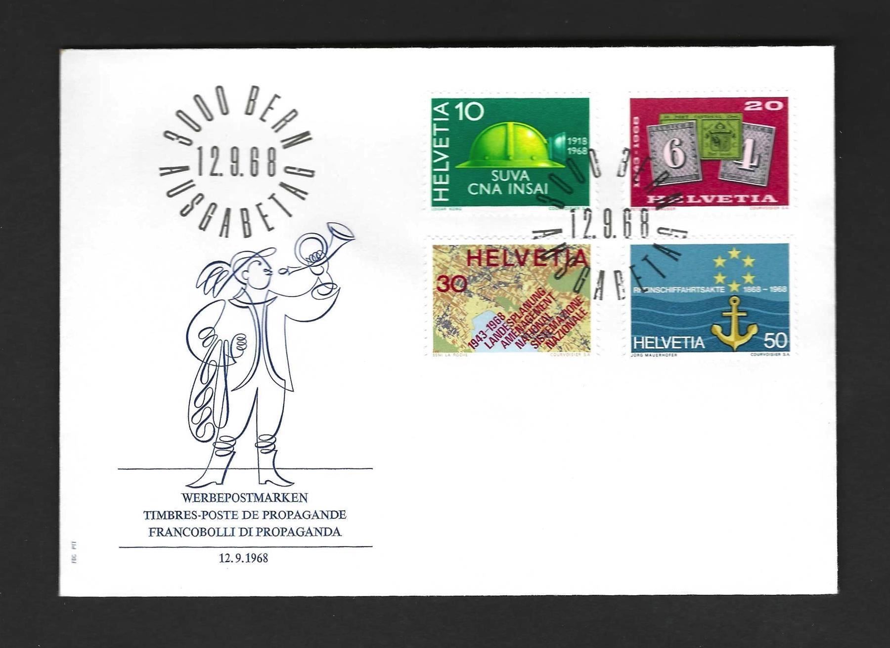 Tutti i francobolli: CH FDC Satz 1968 – Nuovo e nell'imballaggio originale da Koblenz venduto da Markenhimmel