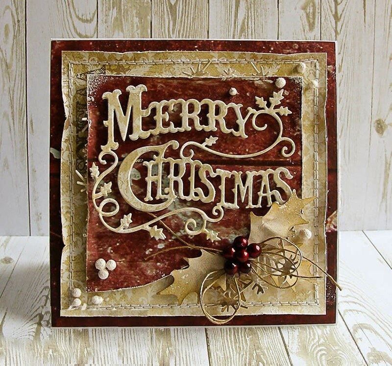 Sciablone: MERRY CHRISTMAS STANZSCHABLONE – Nuovo e nell'imballaggio originale da Affoltern am Albis venduto da scrapbooking