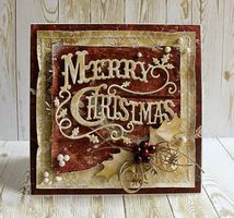 MERRY CHRISTMAS STANZSCHABLONE