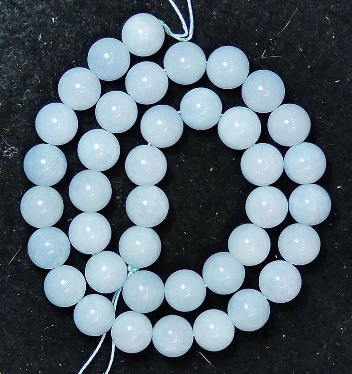 1 Strang echte natürliche schöne Chalcedon Perlen 10 mm (Neuf (Voir ...
