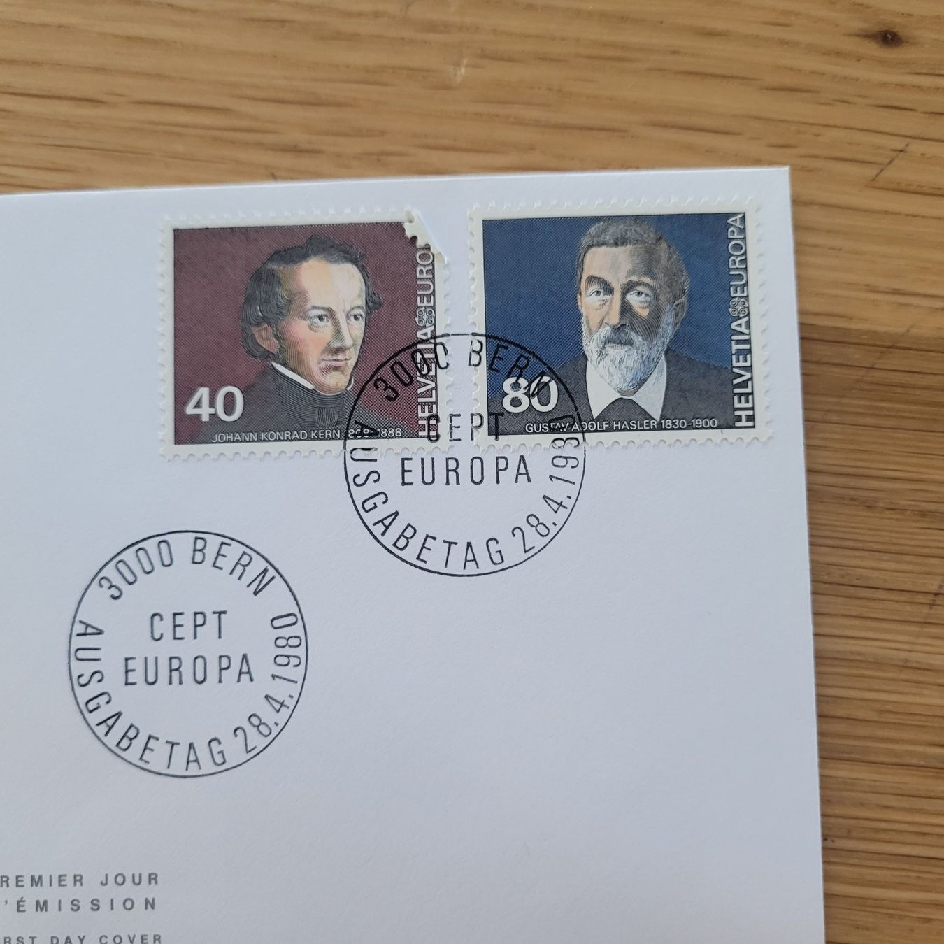 Tutti i francobolli: FDC mit Seidenbild 1980 Bern – Usato da Biel/Bienne venduto da Destockweb 1