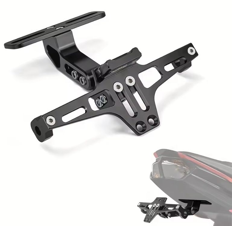 Universal Tutti i ricambio per moto: Motorrad Nummernschild Haltevorrichtung universal – Nuovo (secondo la descrizione) da St. Pantaleon venduto da g-mountain 3