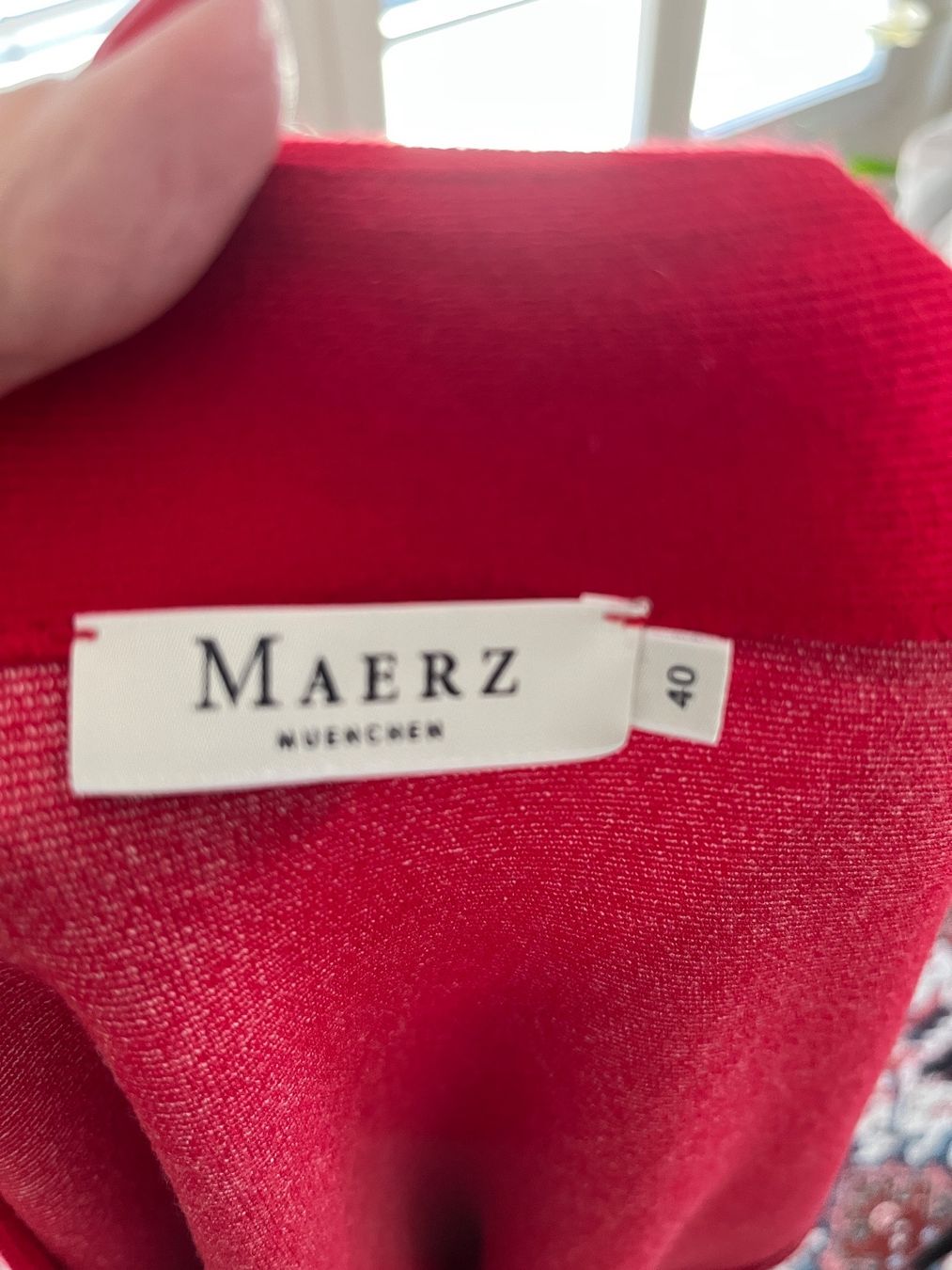 Giacche: Jacke von MAERZ, Gr. 40, rot – Nuovo (secondo la descrizione) da Burgdorf venduto da wiwy51 3