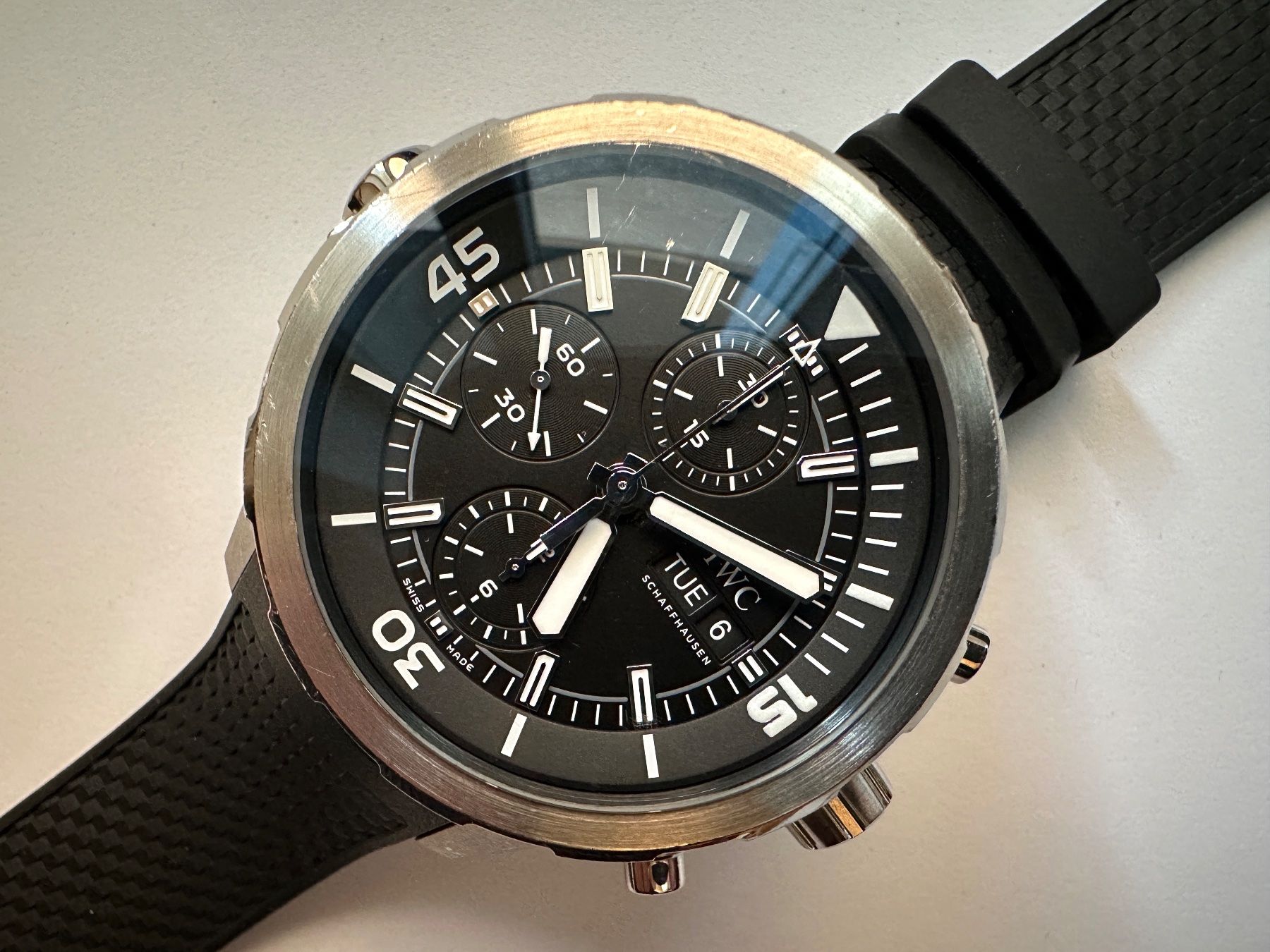 IWC Orologi: IWC Aquatimer Chronograph IW376803 Full-Set – Usato da Matten b. Interlaken venduto da cour13 1