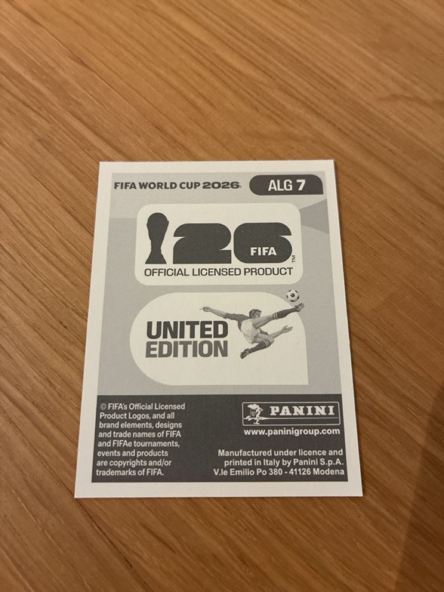 Panini Sammelbilder & Trading cards: Aïssa Mandi FIFA World Cup 2026 Panini ALG7 ALG 7 – Neu (gemäss Beschreibung) aus Zürich von alivasalli 1