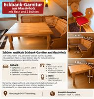 Eckbank mit Tisch und Stühlen