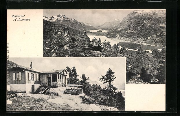 Cartoline postali: AK St. Moritz, Restaurant Hahnensee – Usato da Berlin venduto da bartko-reher