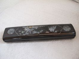 Antike Essstäbchen-Box, Asiatisches Dekor, Schatulle