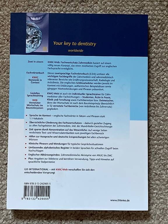 Libri: Fachwortschatz Zahnmedizin – Usato da Füllinsdorf venduto da cla_6wyr 1