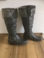 Stiefel, Damenstiefel mit Kunstpelz Gr. 38