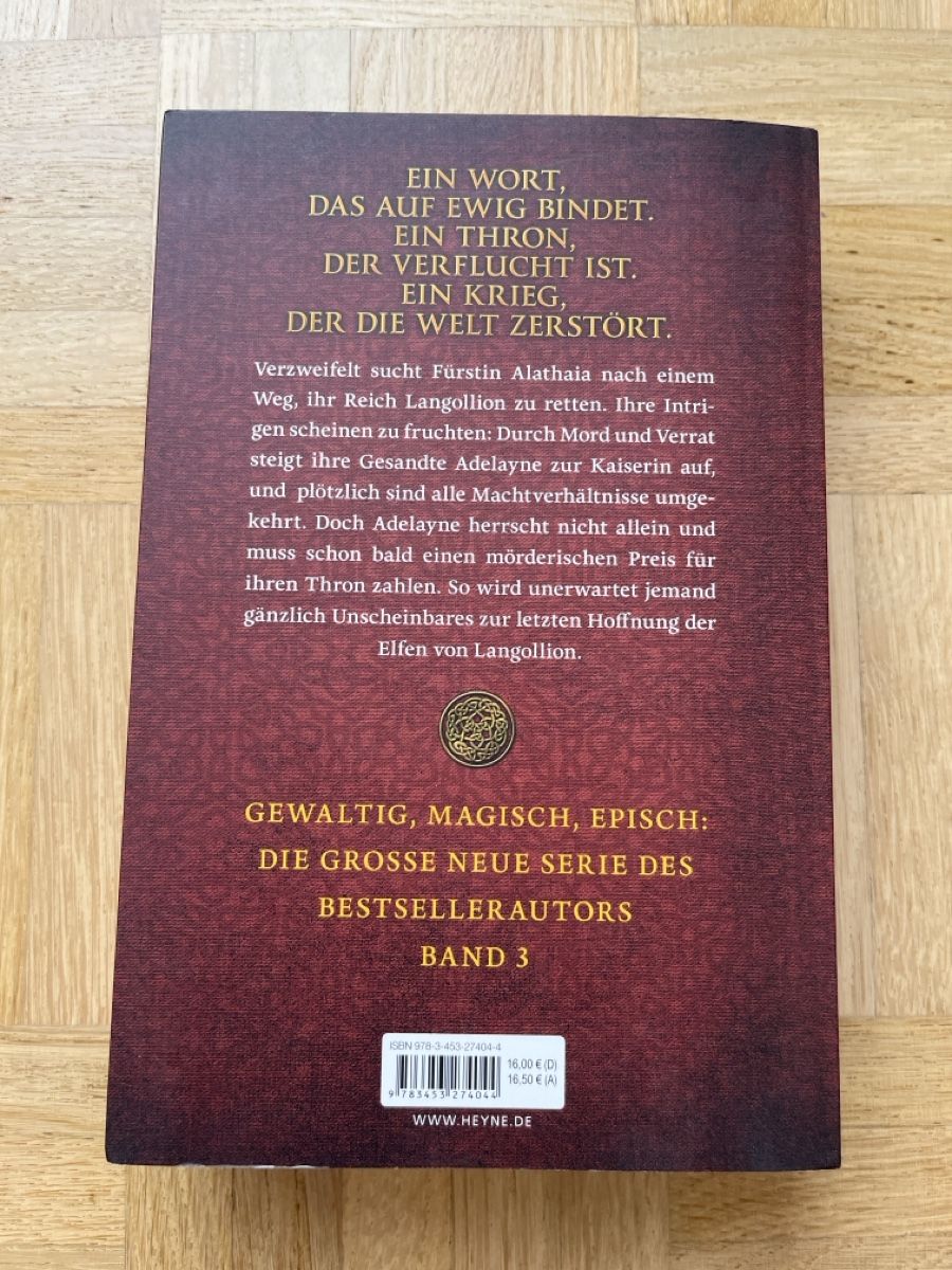 Bücher: Bernhard Hennen Schattenelfen Das Eherne Wort Roman – Gebraucht aus Zürich von Kleanthy 1