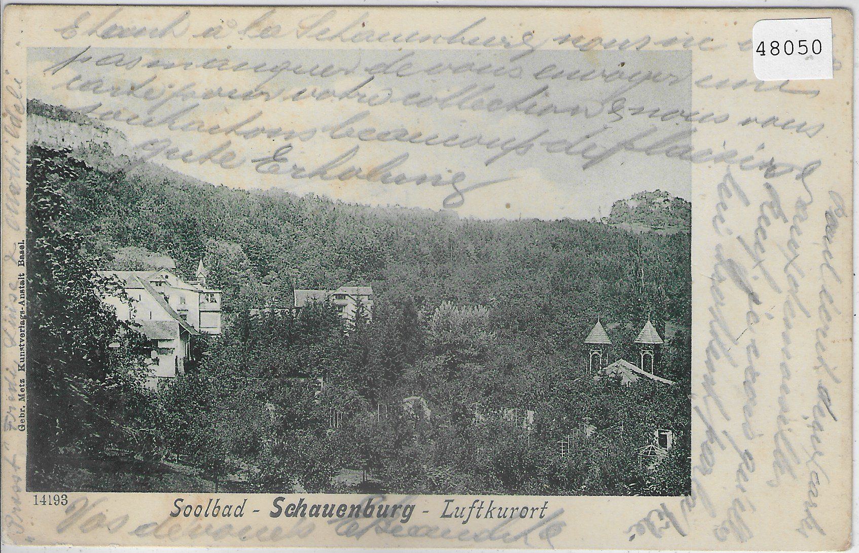 Cartoline postali: Soolbad Schauenburg Luftkurort - Liestal – Usato da Ettingen venduto da Kartenplanet