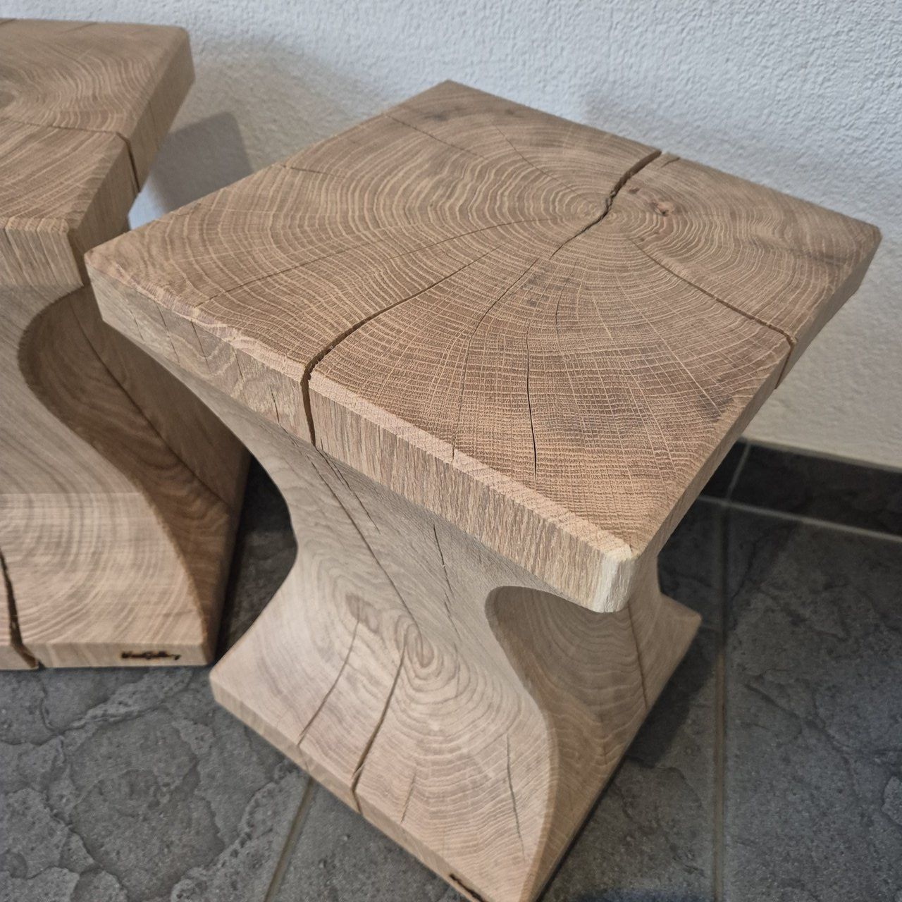 Sgabelli: Sitz-Hocker Eiche gewölbt – Nuovo (secondo la descrizione) da Ottenbach venduto da WoodGallery 2