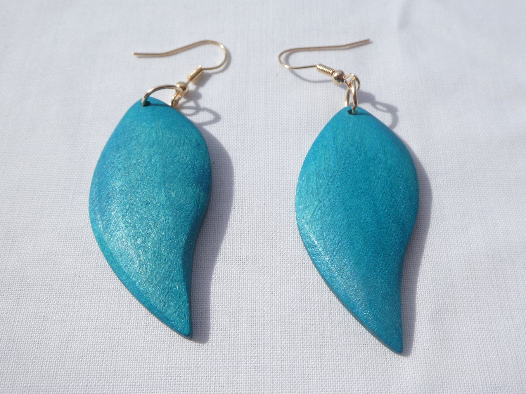 Orecchini pendenti & Orecchini a lobo: Grosse Ohrhänger aus Holz, Modeschmuck; neuwertig – Nuovo (secondo la descrizione) da Gattikon venduto da kaandooh 2