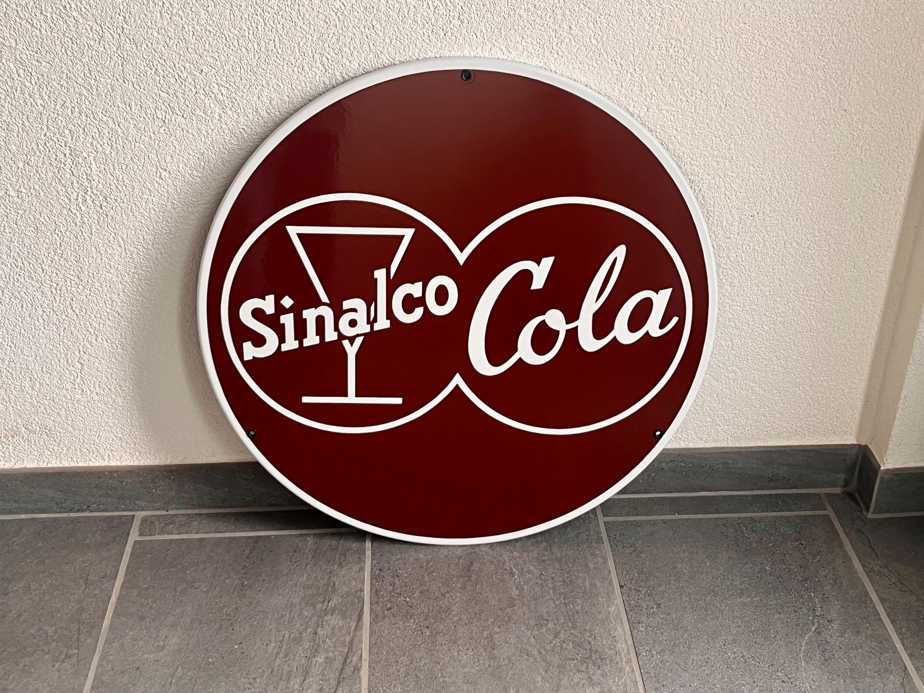 Sinalco Insegne: Original / Sinalco - Cola / Emailschild / 60er Jahre – Usato da St.Silvester venduto da Gila-Monster