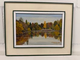 Wunderschön Original Gemälde Paul Roduner 1988 , 33 x 27 cm