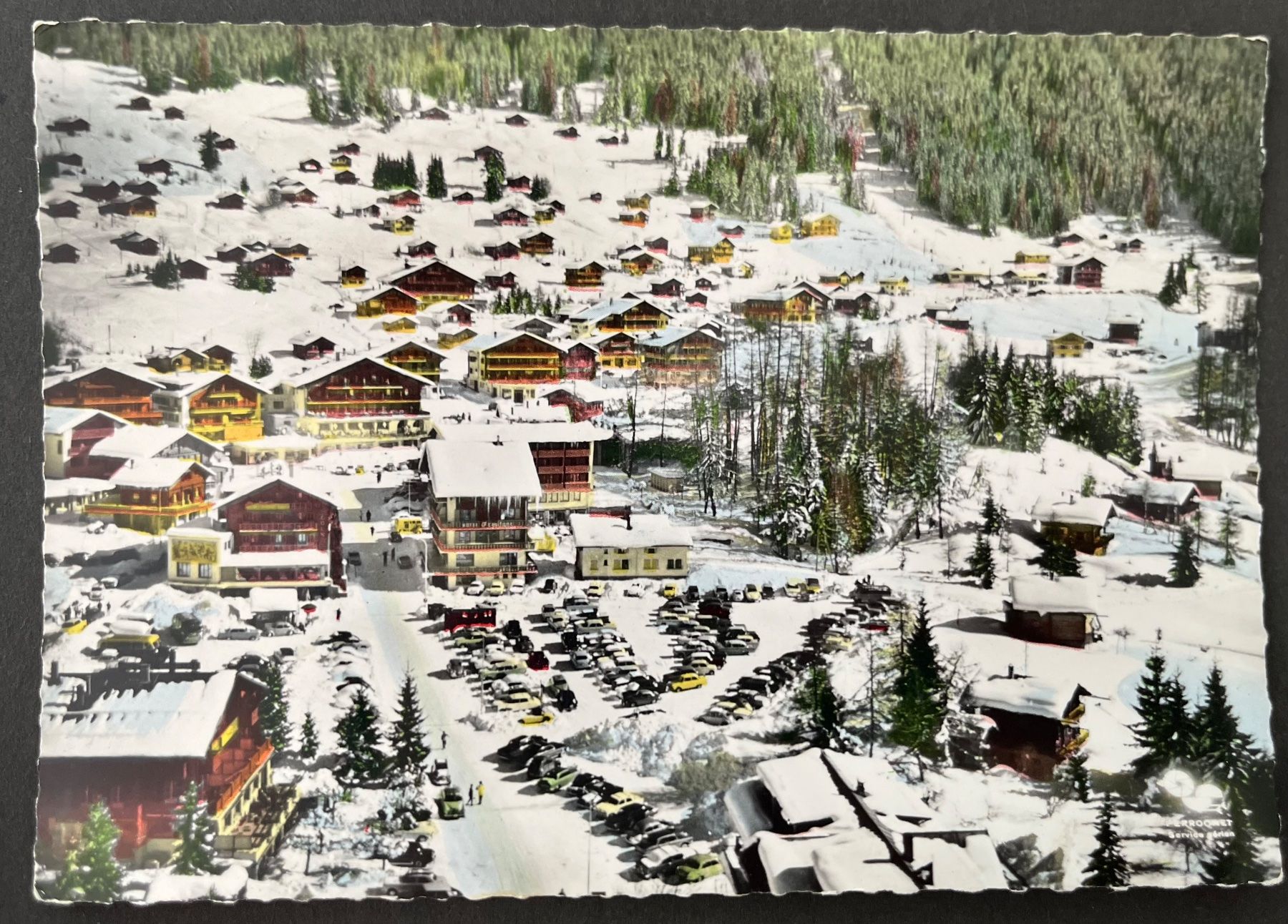 Cartoline postali: VERBIER / En avion au-dessus de...ca. 1960 – Usato da Ostermundigen venduto da DaxKarten-75