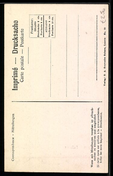 Cartoline postali: AK Luzern, Blick zur Hofkirche – Usato da Berlin venduto da bartko-reher 1