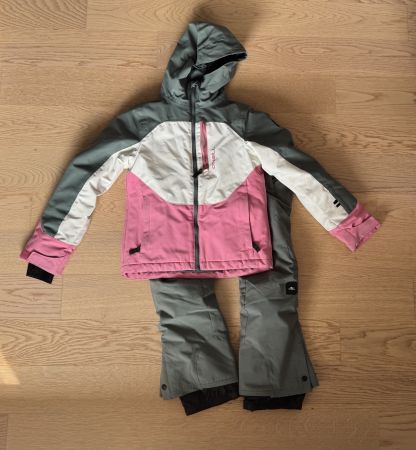 O'Neill Skijacke + Skihose Set Mädchen rosa/grau gr140