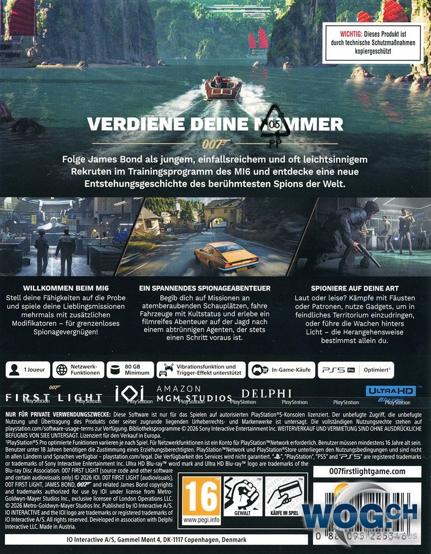 Sony Jeux: PS5 Spiel 007 First Light gebraucht – D'occasion à Flumenthal par Django223 1