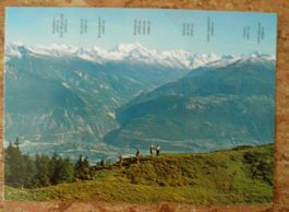 Ansichtskarte Alpenpanorama Berge Ansicht mit Beschriftung