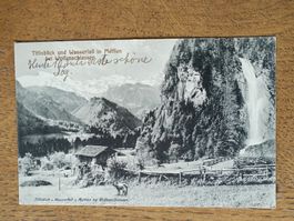 Alte PK / Wasserfall in Mettlen bei Wolfenschiessen von 1908