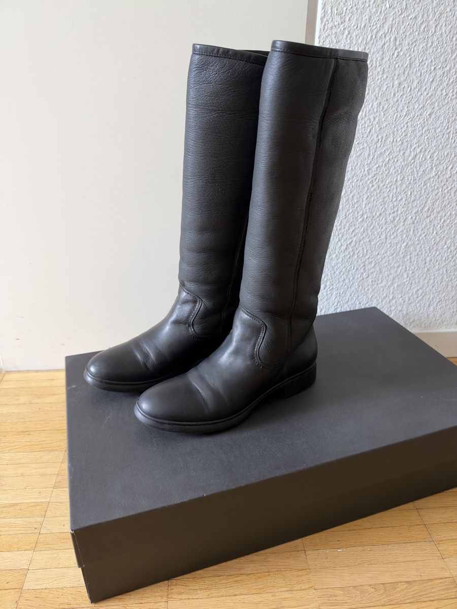 Scarpe da donna: Leder Stiefel Gr. 37 mit Futter – Usato da Wetzikon ZH venduto da brandshop