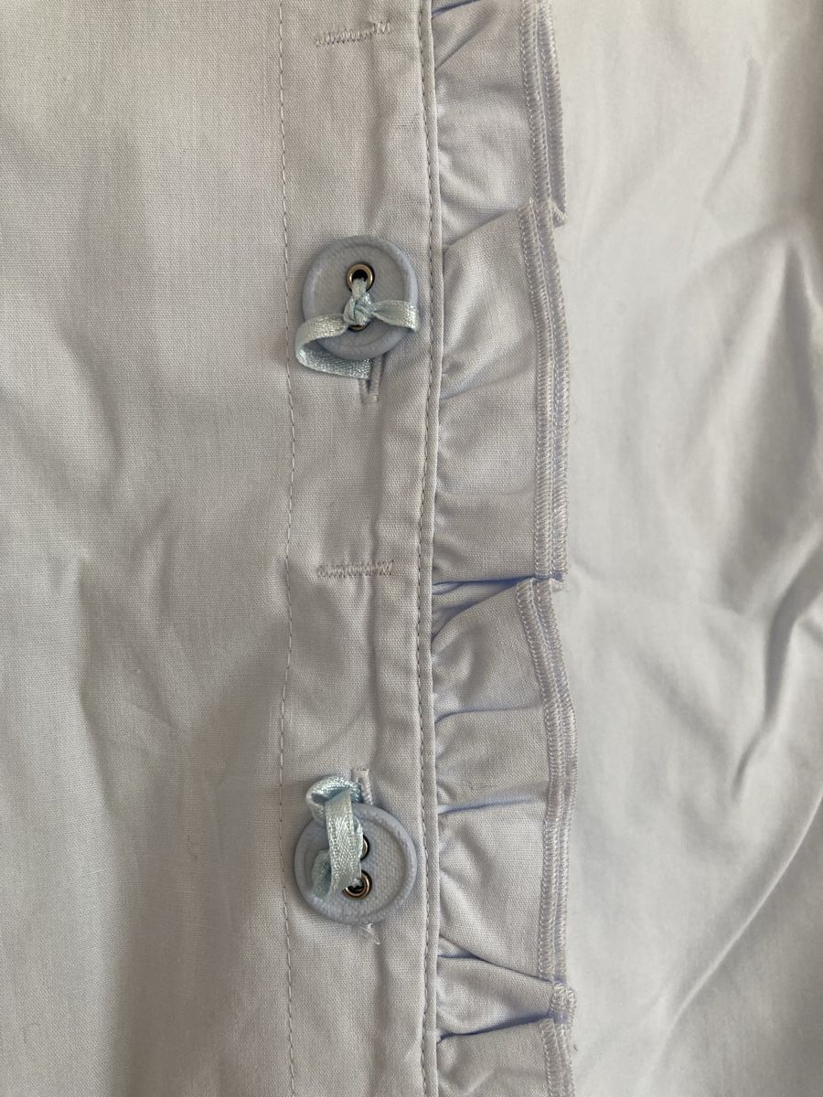 Camicette: Bluse Damen hellblau Grösse L/XL mit Rüschen – Usato da Zürich venduto da Maki333 3