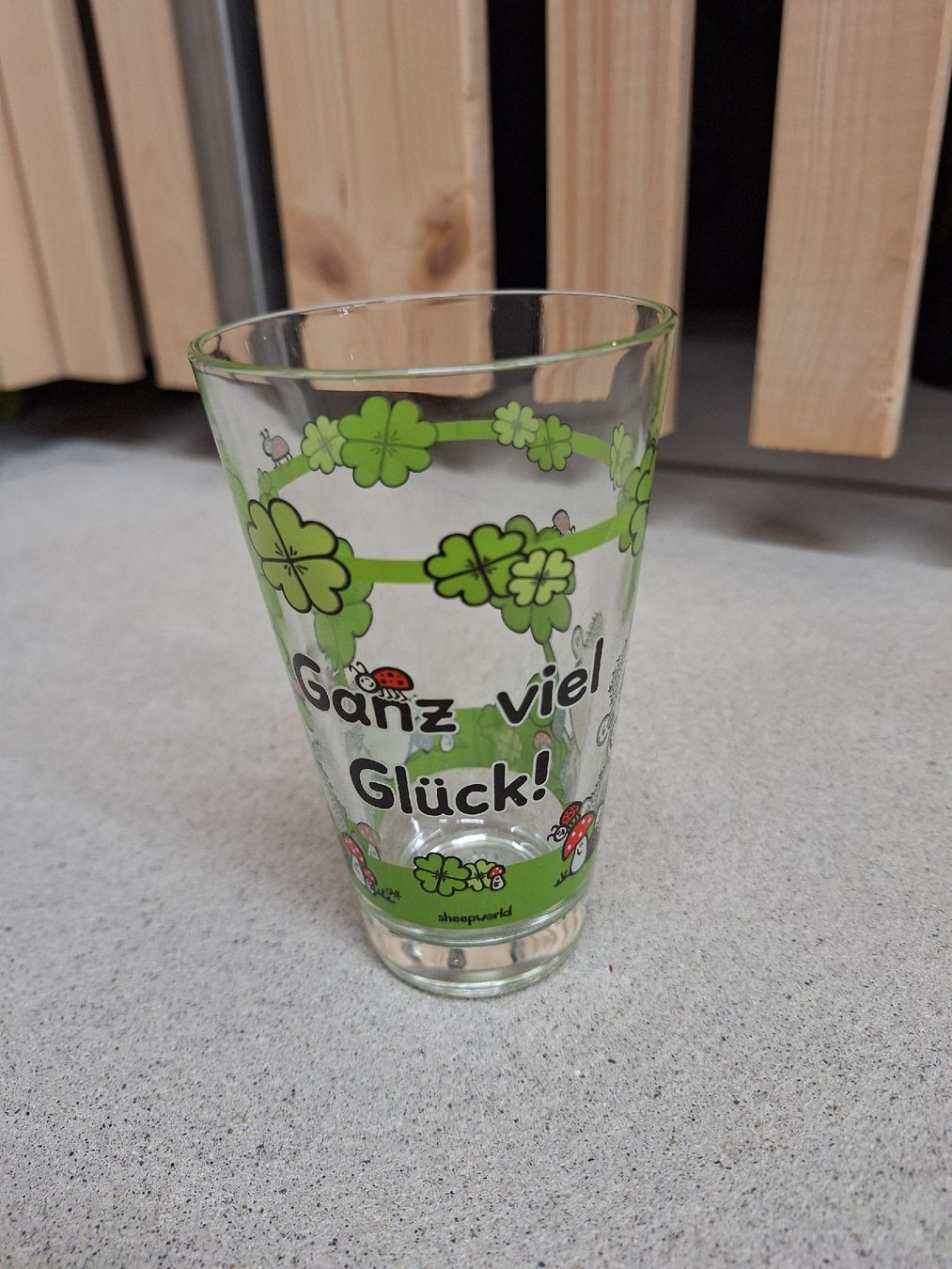 Gläser: Glas "Ganz viel Glück" – Neu (gemäss Beschreibung) aus Regensdorf von Schmim