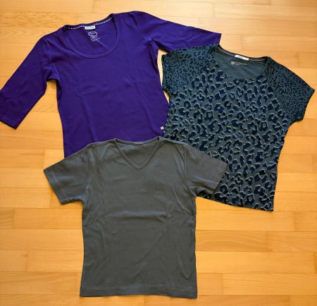 3 T-Shirts von Cecil und Street one Grösse 36/38