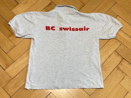 Vintage 90s Polo Swissair Sz Boxy L