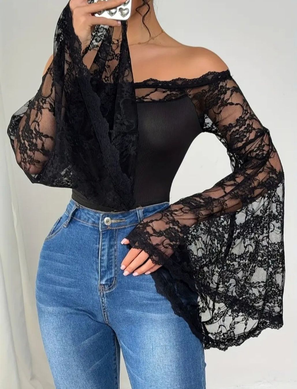Blusen: Gothic Spitzenbluse Gr M *neu* – Neu und originalverpackt aus Münsingen von BlackTears-3 3