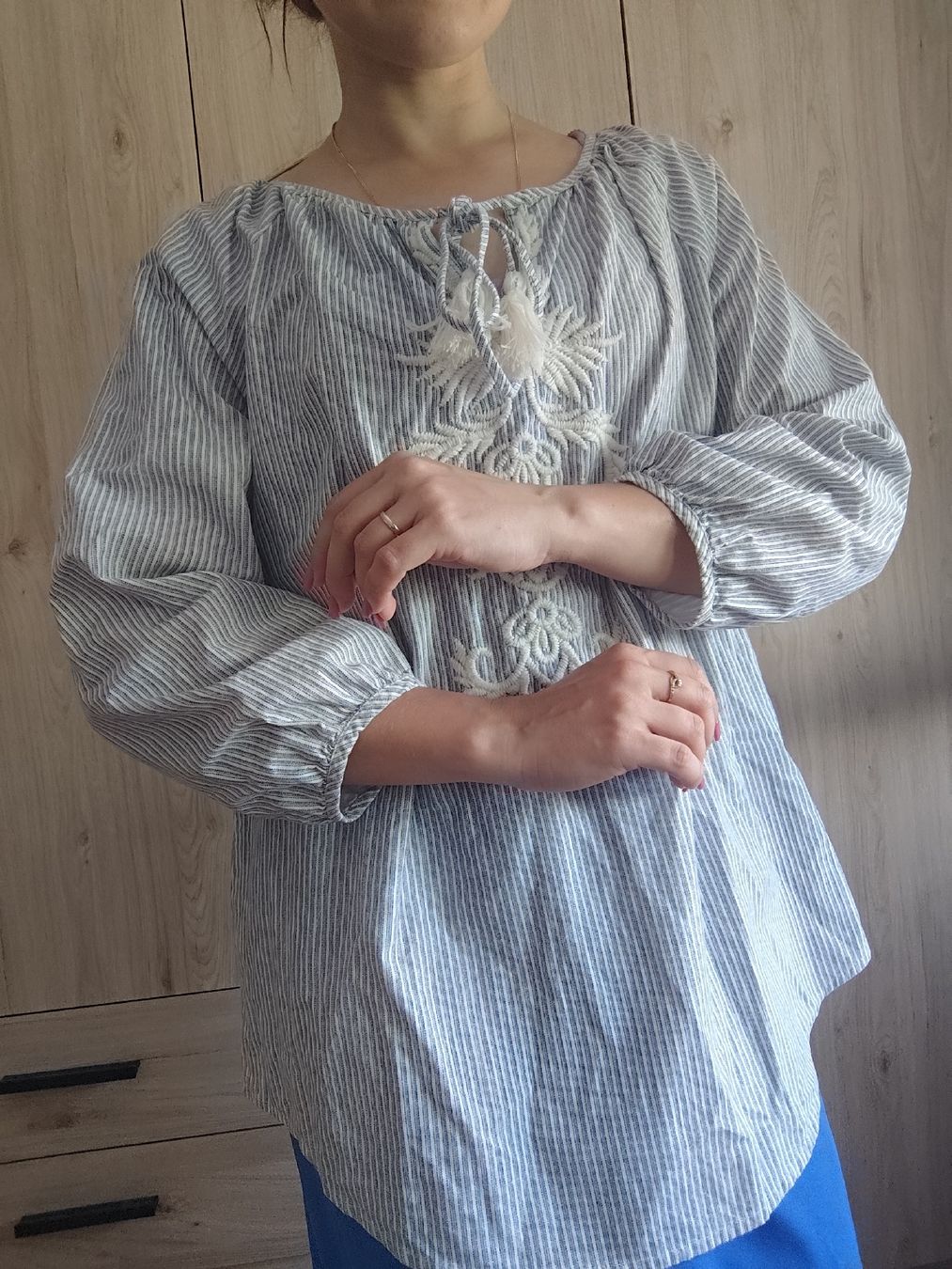 Zara Blusen: Zara Basic Collection striped embroidered blouse size M – Gebraucht aus Mägenwil von VintageGirly 4