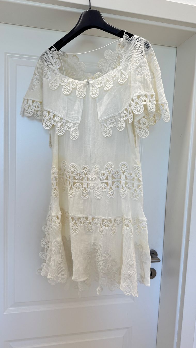 Kleider: Robe vintage en lin blanc cassé – Gebraucht aus giffers von sev_c9x9 6