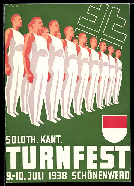 Ansichtskarten: Schönenwerd /Solothurn, Turnfest Juli 1 – Gebraucht aus Berlin von bartko-reher