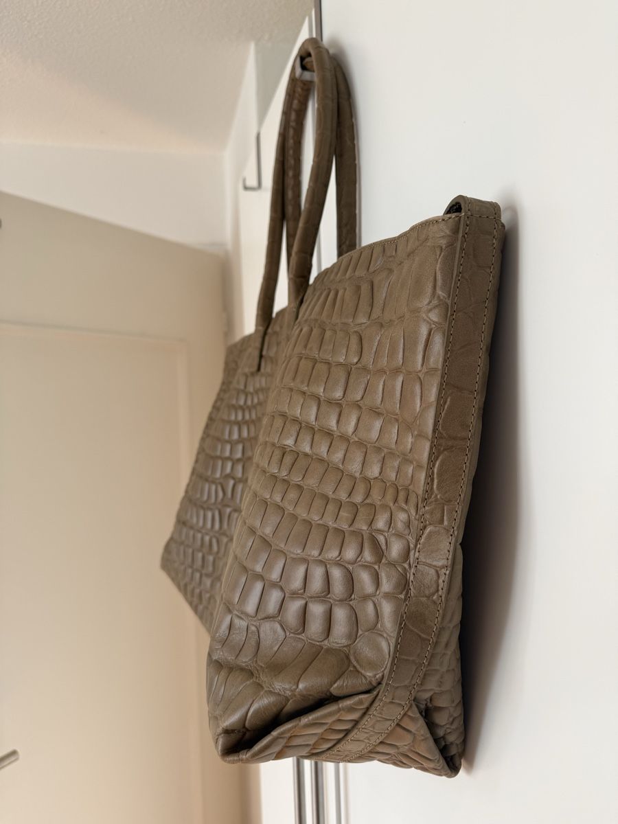 Liebeskind Borse da donna: Liebeskind Shopper in Kroko hellbraun – Usato da Eglisau venduto da Nic1906 1