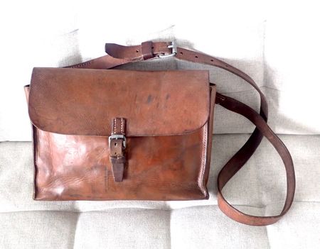 Vintage Ledertasche Militär Tasche Schweiz Armee Leder 1953