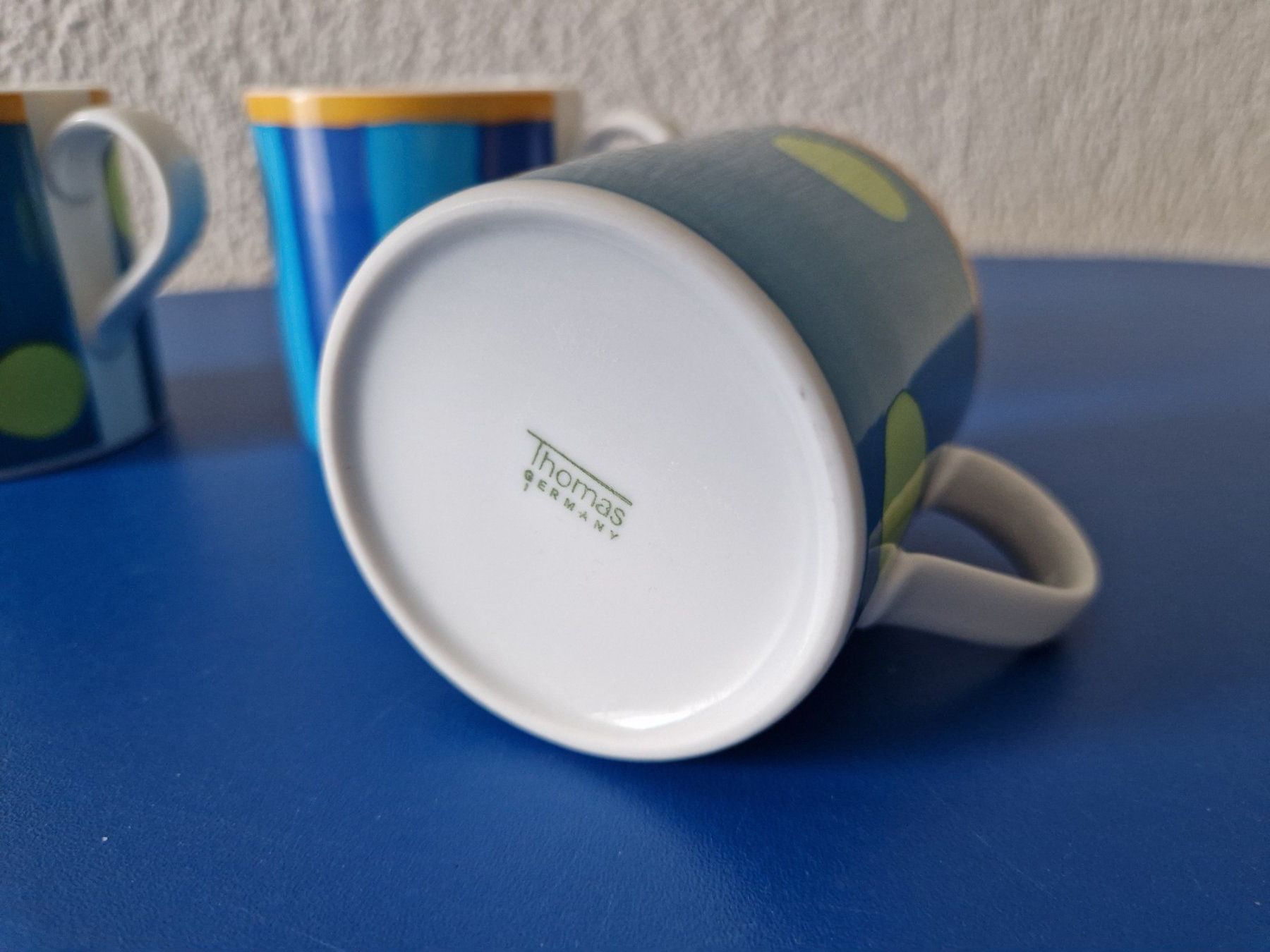 Tassen: 3 blau/grüne Espressotassen – Gebraucht aus Münchenbuchsee von Aare22 2